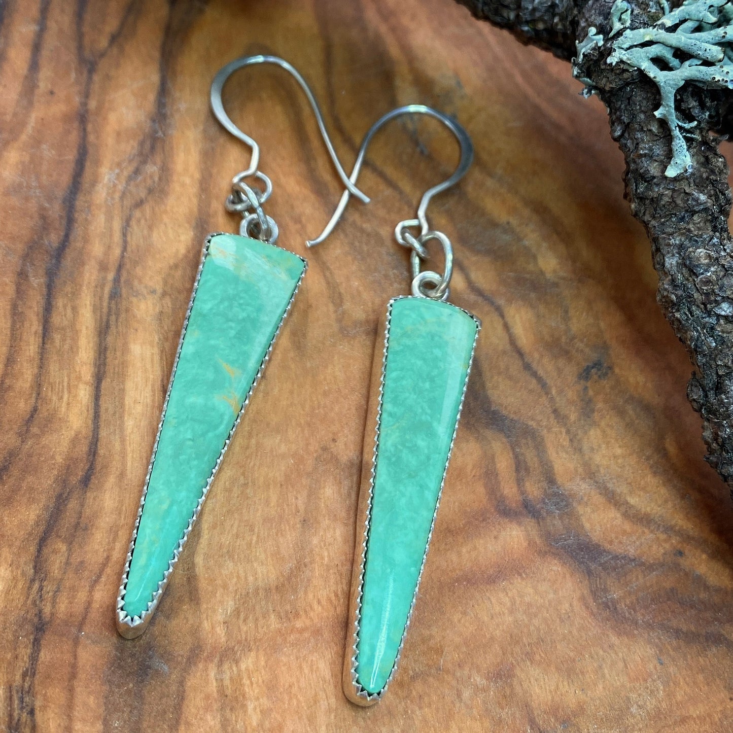 Baja Turquoise Spike Drop Earrings
