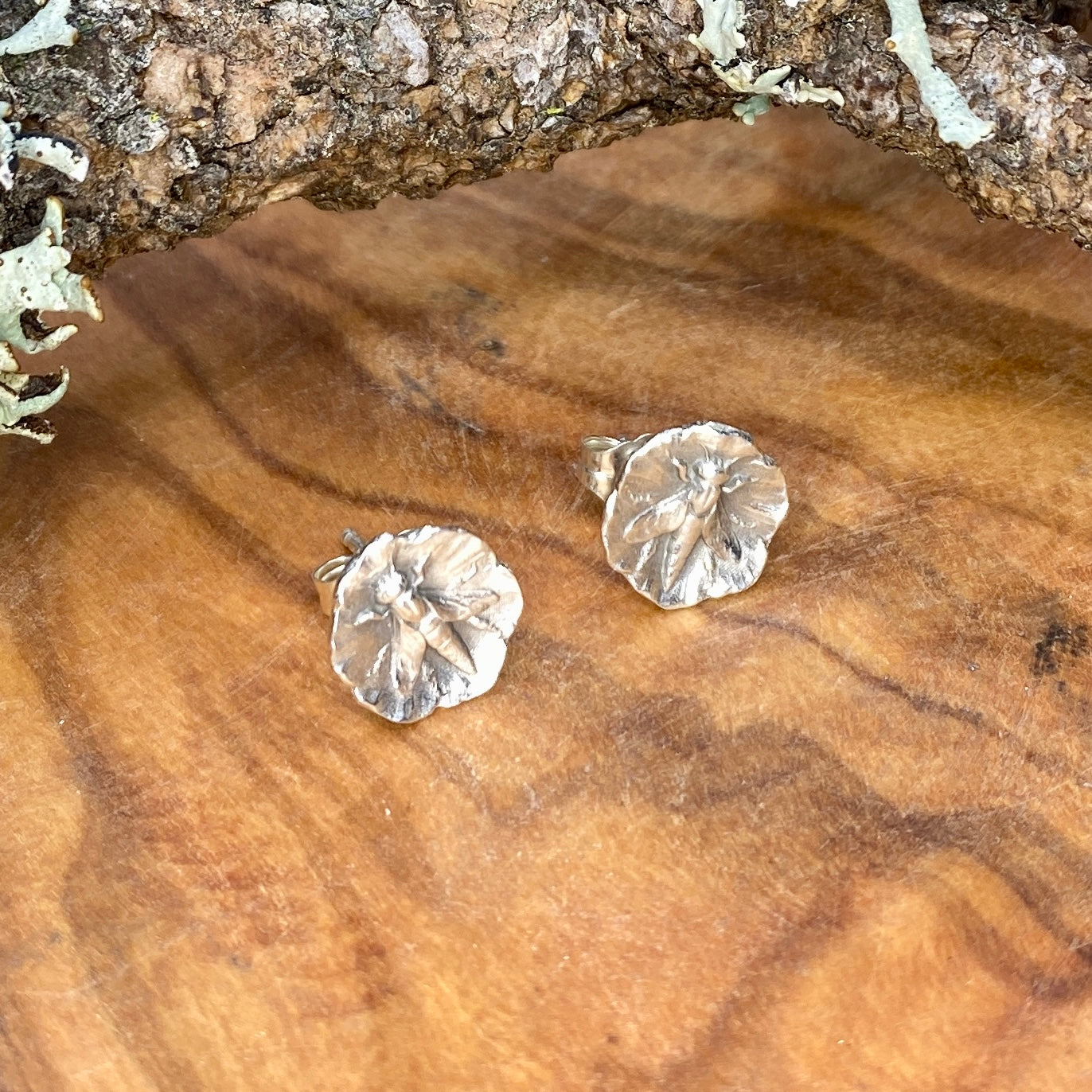 Tiny Bee Stud Earrings
