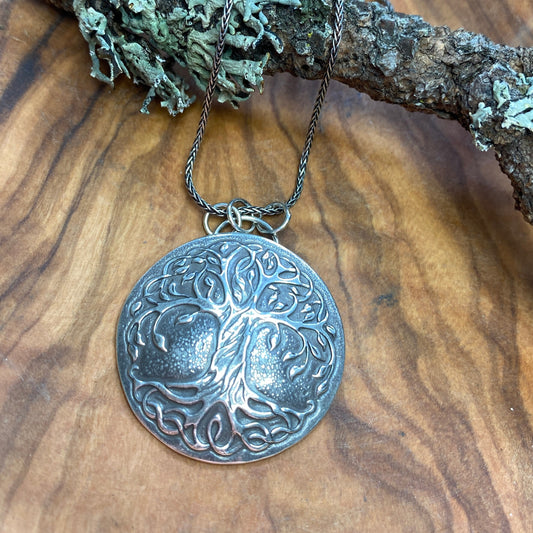 Celtic Tree of Life Pendant in Fine Silver